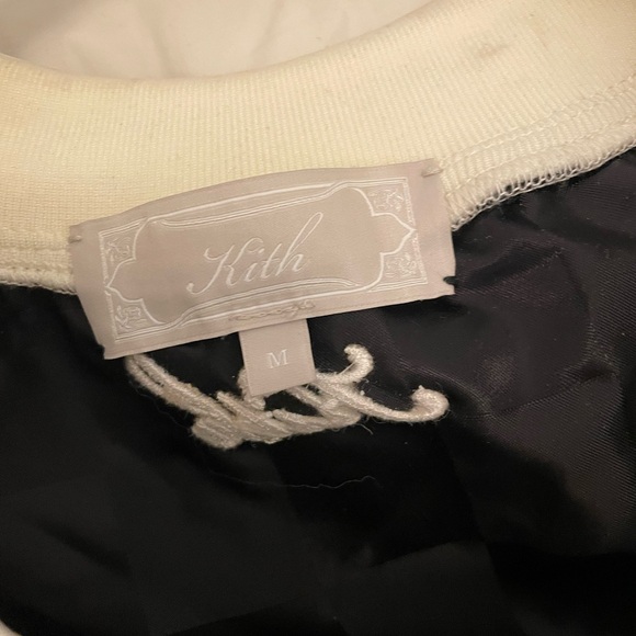 Kith Checkered Satin Dayton Combo Pullover Black - Picture 5 of 6